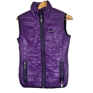 PUFFER vest powder river outfitters purple size medium fall winter preppy